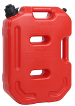 HDPE Flat Jerry Can 10L — Red
